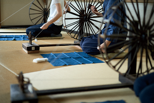 つちや織物所 奈良木綿手紡ぎの会 工房展